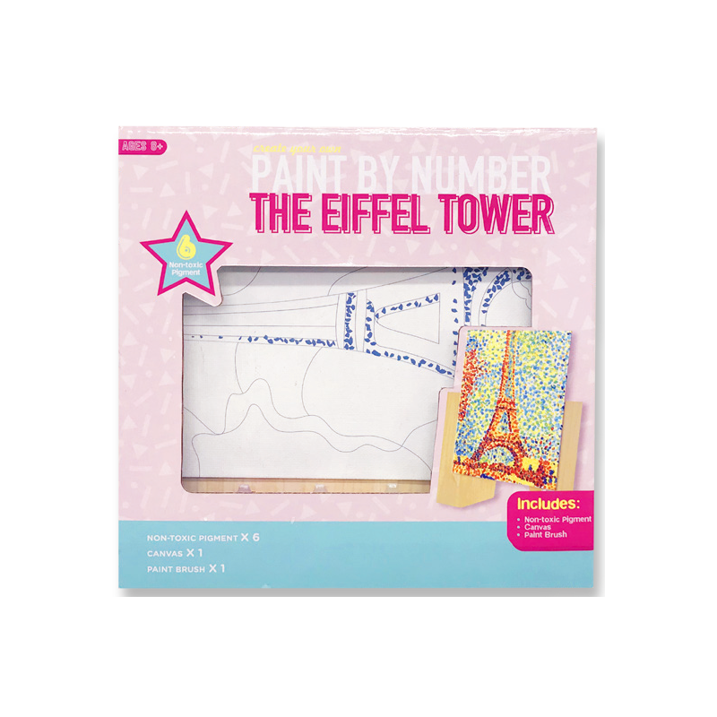 Mal efter nummer The Eiffel Tower Kids Creative Toy