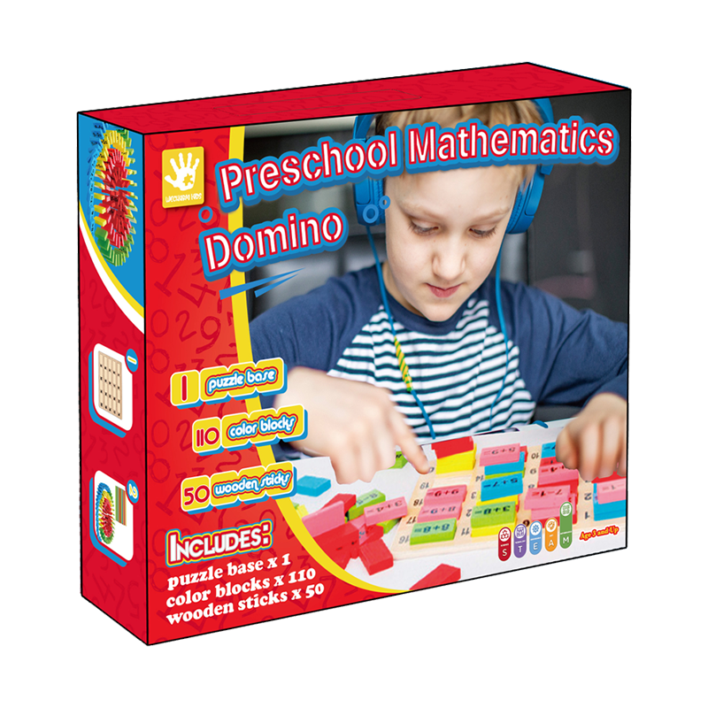 Førskole matematik Domino Toy Kit